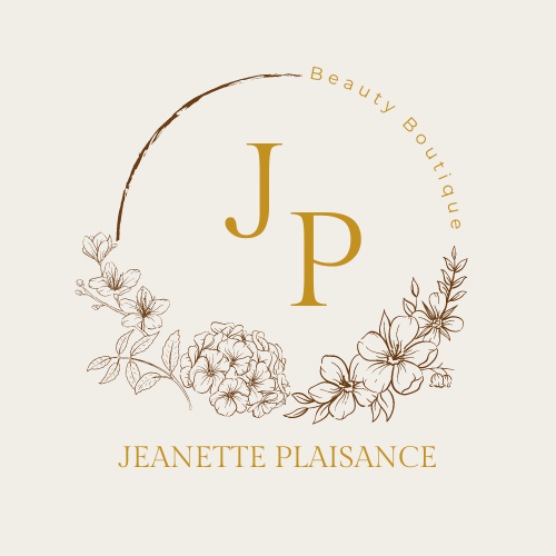 Customizable Classic initials in a circular floral frame Logo Template for Canva - Small Business Branding, beige