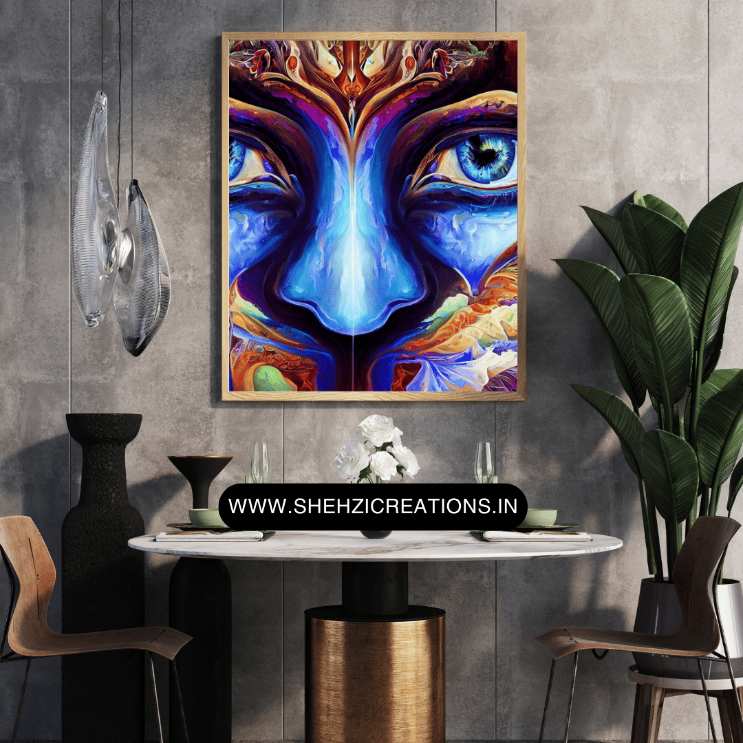Inspired Home Décor: 3D Painting of a Beautiful Girl - Instant Download