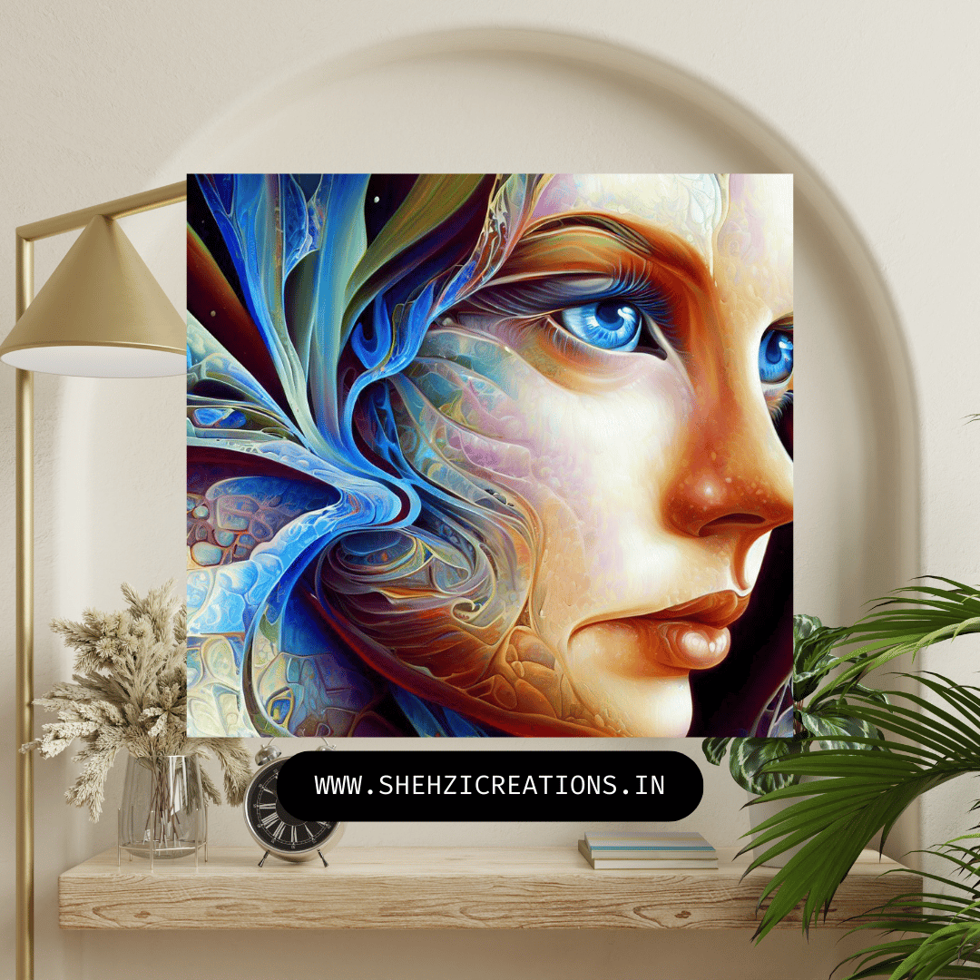 Discover Depth and Beauty: 3D Girl Painting - Instant Download Set