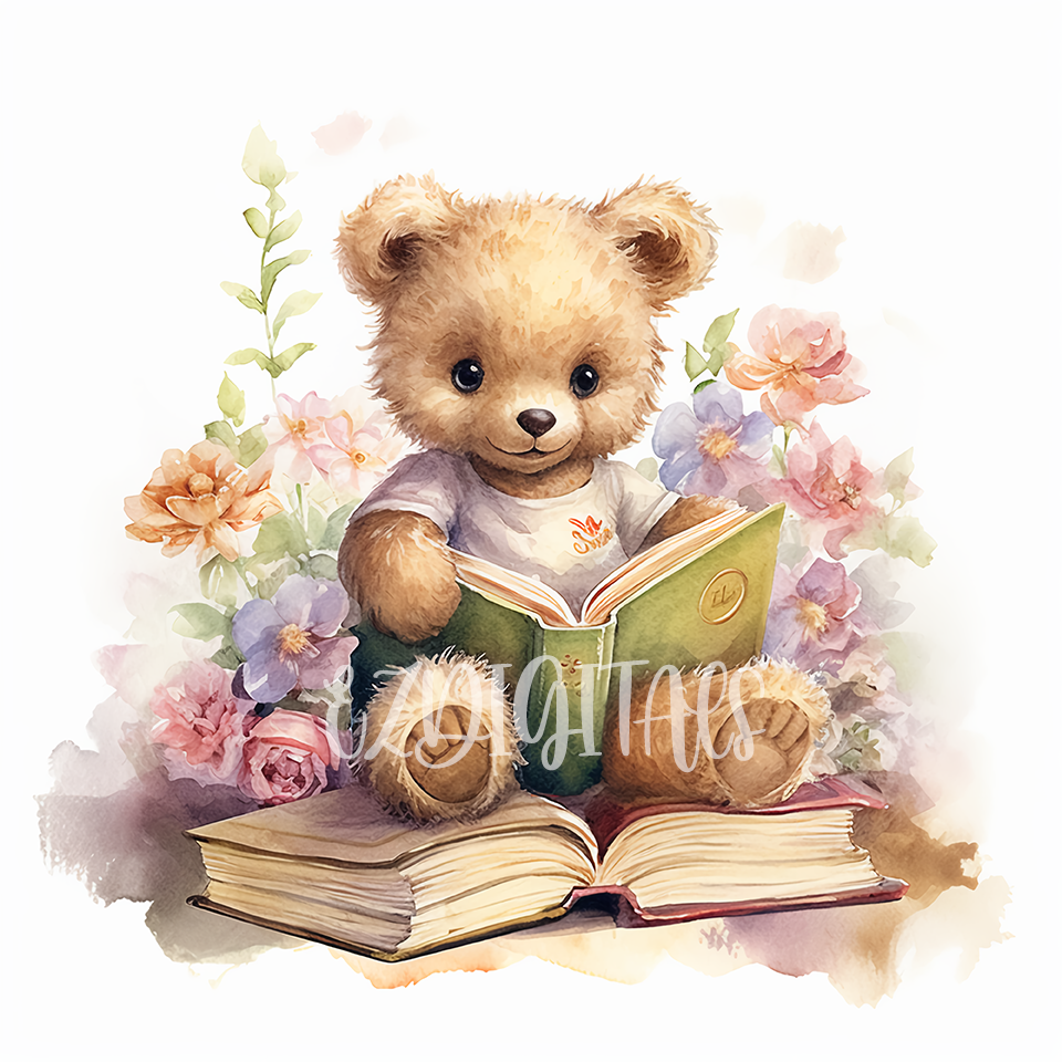 Teddy Bear Reading Printable - Payhip