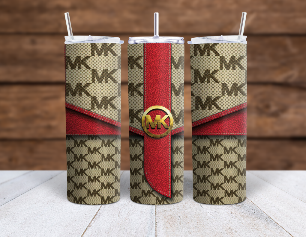 Red Michael Kors MK Designer wallet Sublimation tumbler wrap 20oz and 30oz  included - Payhip