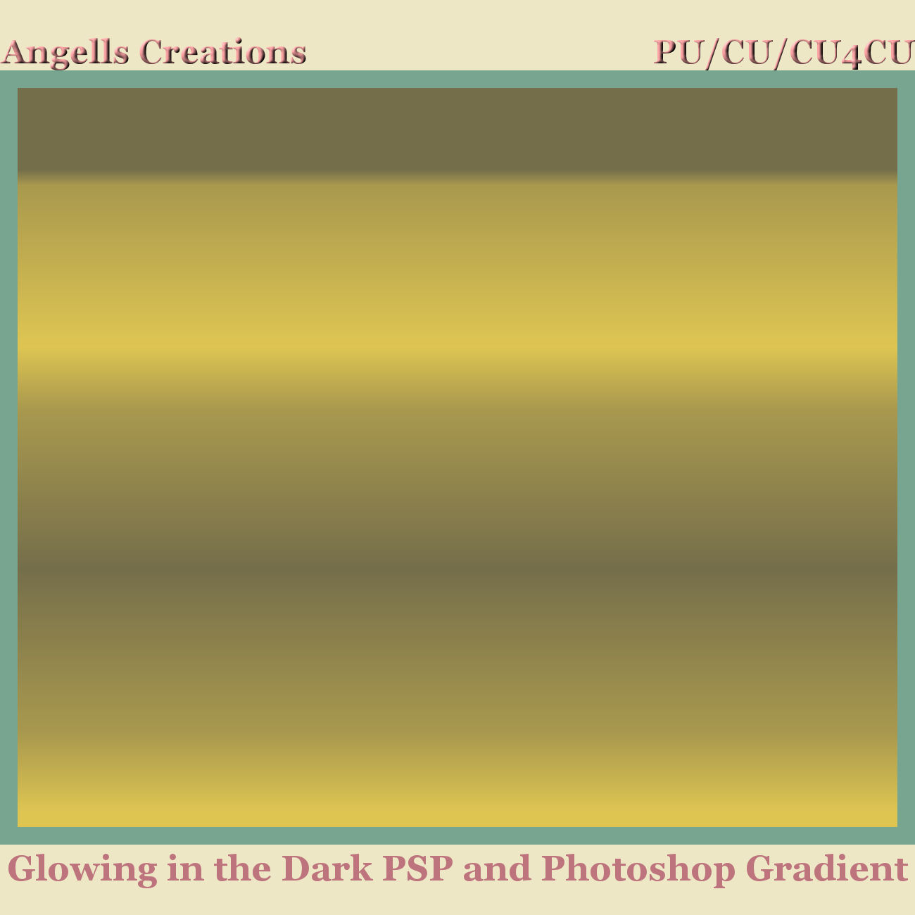 Glowing In The Dark PSP and Photoshop Gradient