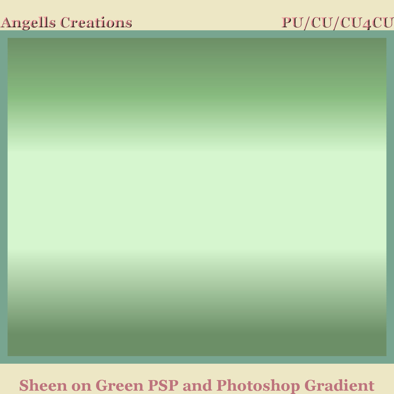Sheen On Green PSP and Photoshop Gradient