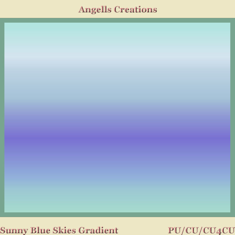 Sunny Blue Skies PSP and Photoshop Gradient