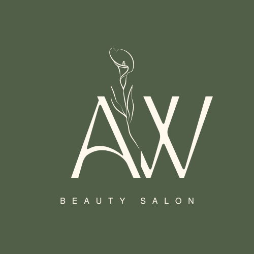 Customizable Feminine initials with a line-drawn flower Logo Template for Canva - Small Business Branding, olive green