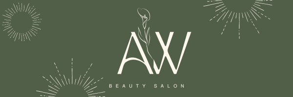 Customizable Feminine initials with a line-drawn flower Email Header Template for Canva - Small Business Branding, olive green