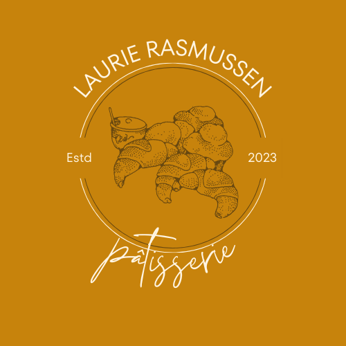 Customizable Classic line-drawn pastries Logo Template for Canva - Small Business Branding, caramel