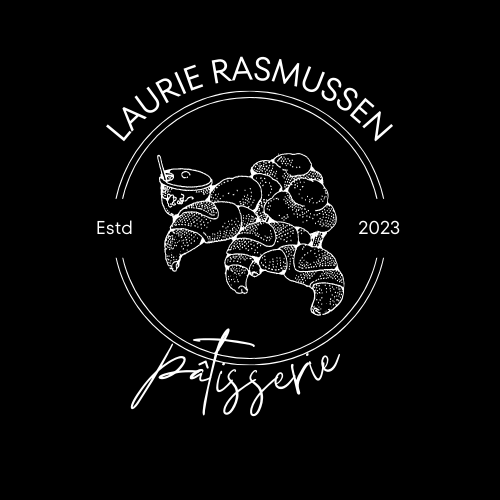 Customizable Classic line-drawn pastries Logo Template for Canva - Small Business Branding, black