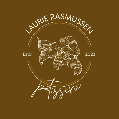 Customizable Classic line-drawn pastries Logo Template for Canva - Small Business Branding, brown