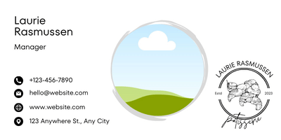 Customizable Classic line-drawn pastries Email Signature Template for Canva - Small Business Branding, white