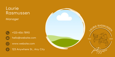 Customizable Classic line-drawn pastries Email Signature Template for Canva - Small Business Branding, caramel