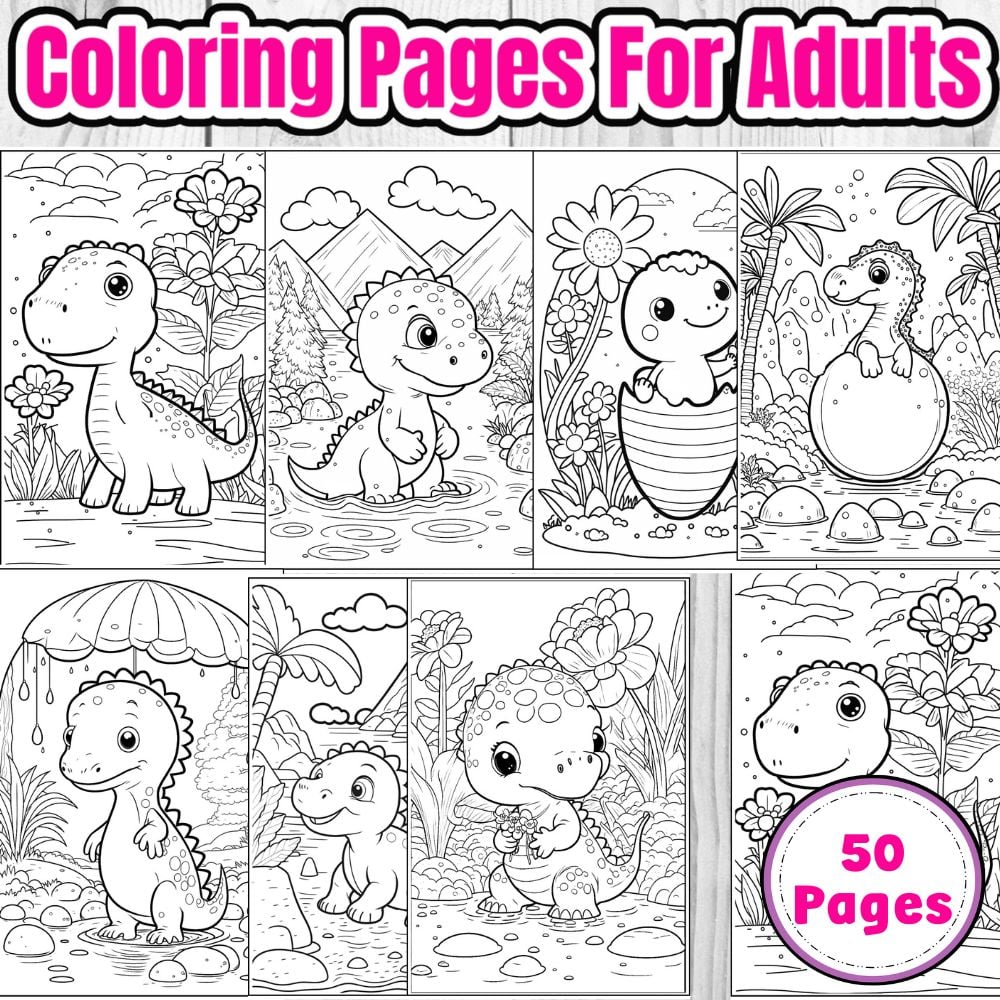 50 Cute Coloring Pages (Free PDF Printables)