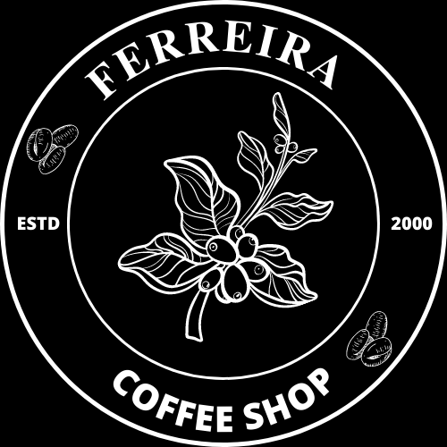 Customizable Classic Coffee Bean Logo Template for Canva - Small Business Branding, black