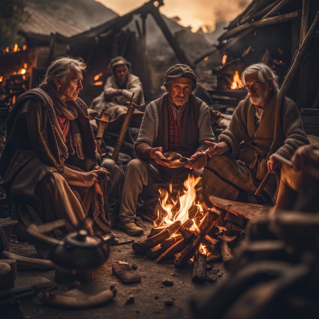 Storytelling around the fire