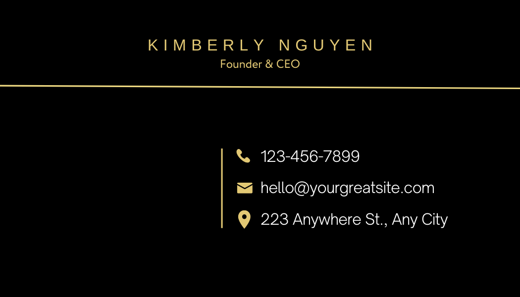 Elegant Gold Floral Texture Monogram Business Card