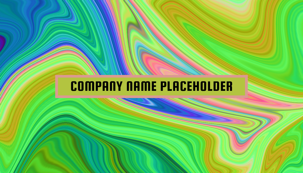 Luxury Abstract  Wave Business Card front
