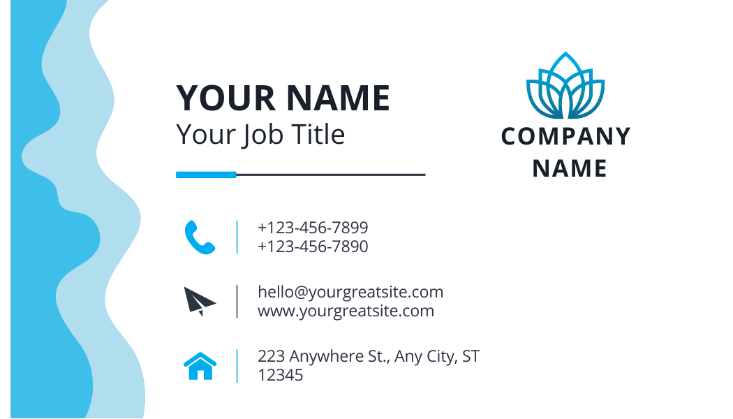 Professional General Modern Elegant Horizontal Photo Business back