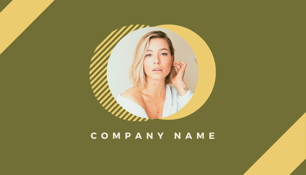 Simple, modern, Elegant Photo Business Card front
