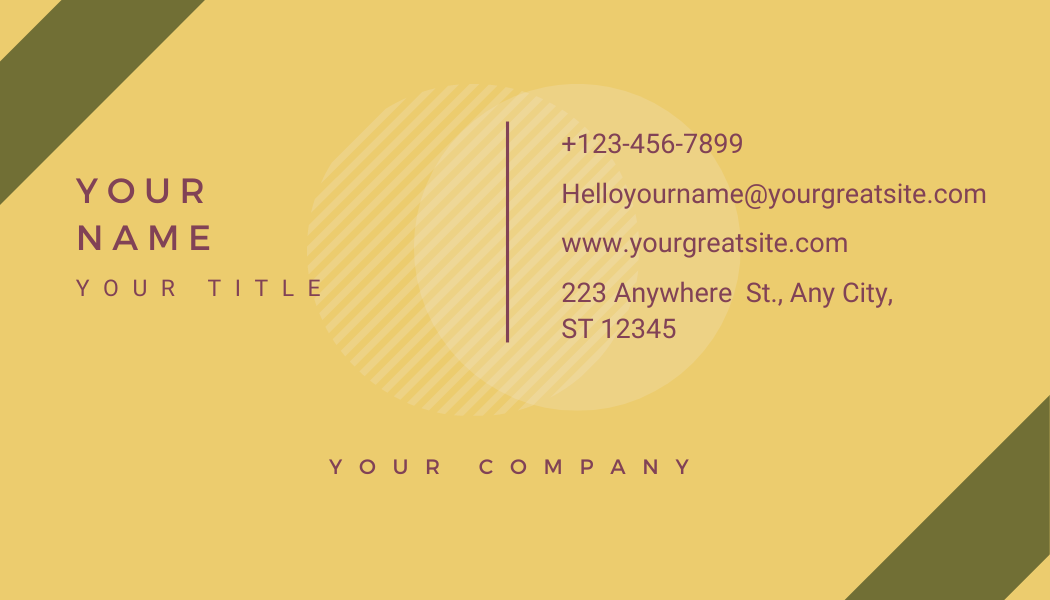 Simple, modern, Elegant Photo Business Card back