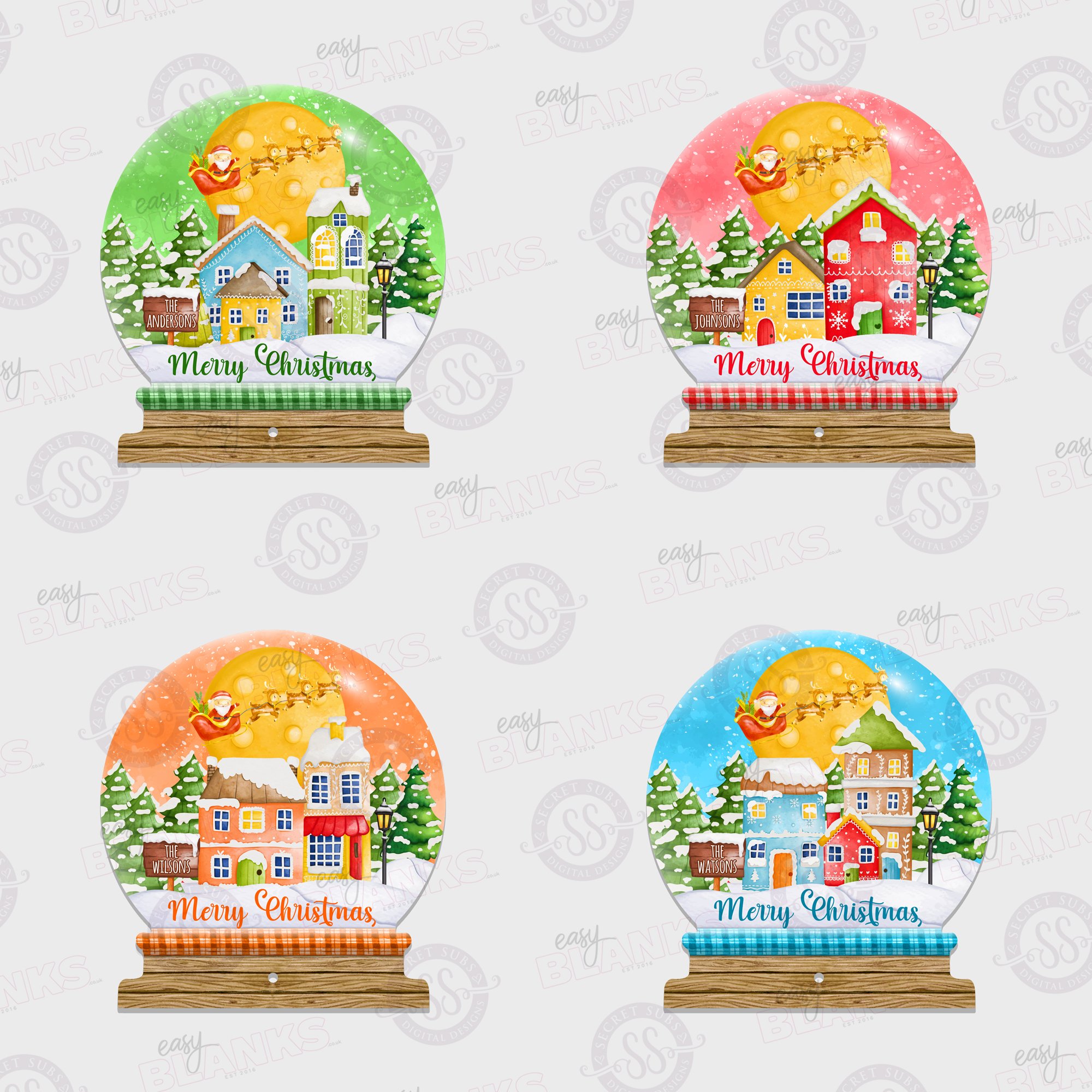Christmas Scene Freestanding Set - Payhip