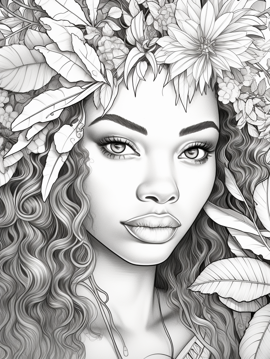 Ebony Elegance: A Nature Based Coloring Journey - Printable Adult Coloring  Book - Payhip