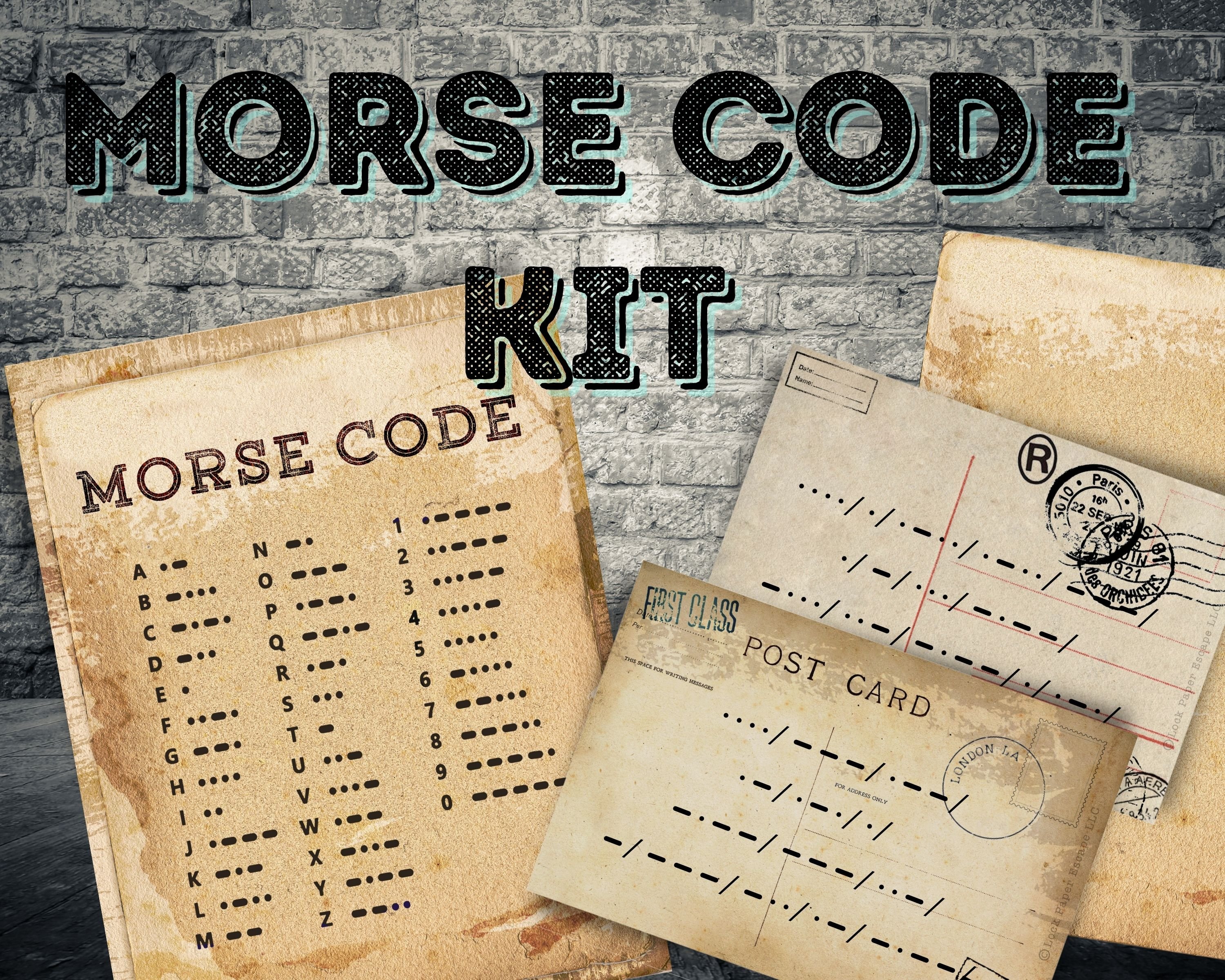 Morse Code Secret Message Kit
