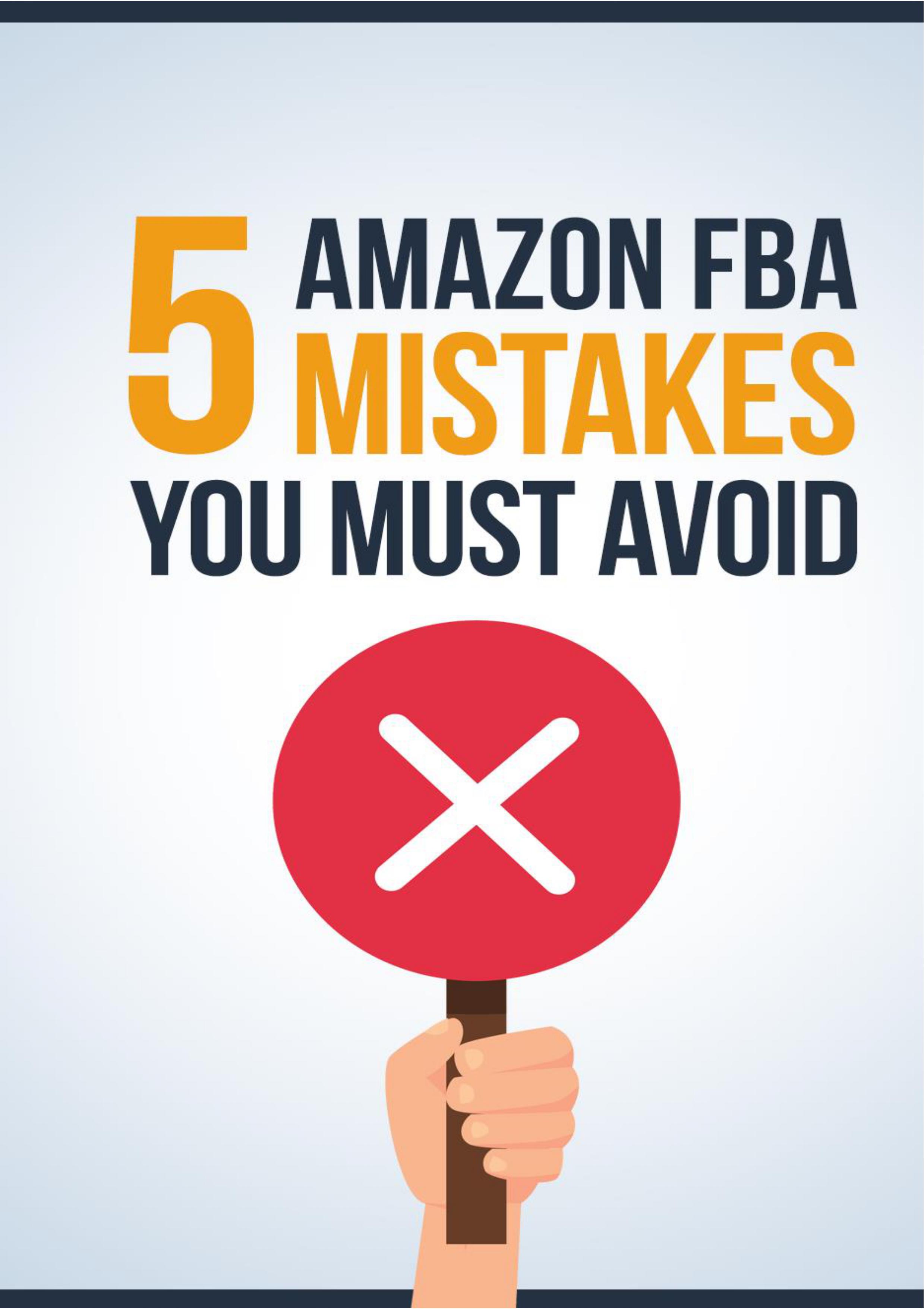 5 Amazon FBA Mistakes You Must Avoid - Payhip