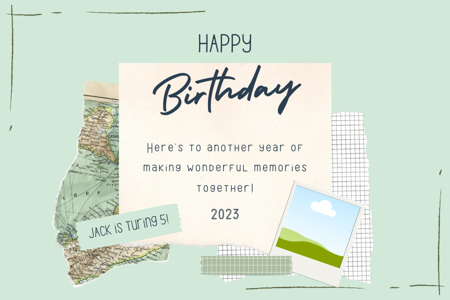 Torn Paper Photo Frame Sticker Label 3"x2" | Customizable Canva Template | Digital. Design