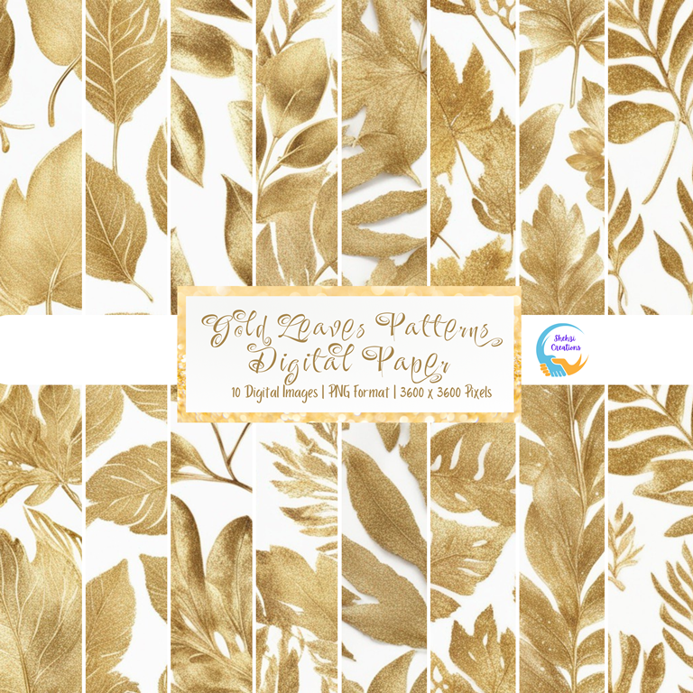 Experience Sparkling Elegance: 11 Gold Glitter Digital Papers | Instant Download