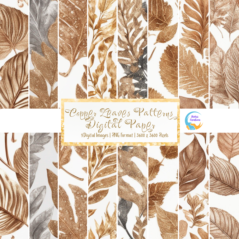 Enhance Your Space: 9 Glitter Digital Papers for Wall Hanging