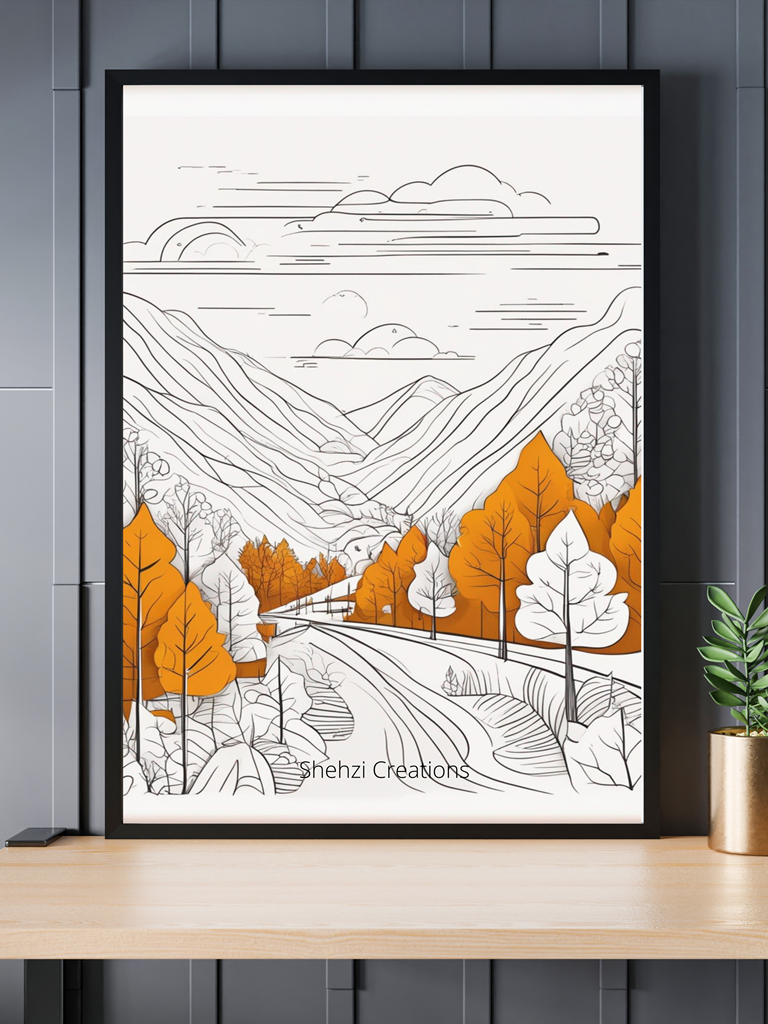 Instant Download: 20 Japandi Line Art Paintings in PNG 3000 x 4000 Pixels