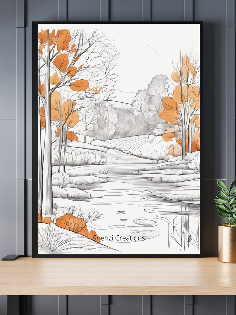 Unlock Tranquility: 20 Commercial Japandi Line Art Paintings