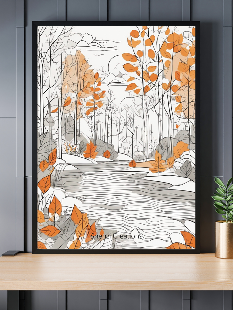 Instant Download: 20 Japandi Line Art Paintings in PNG 3000 x 4000 Pixels