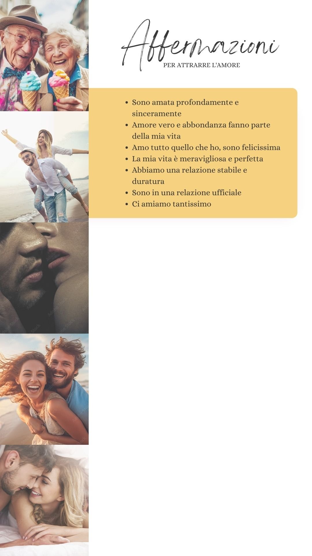 affermazioni per attrarre l'amore, crescita personale, legge di attrazione