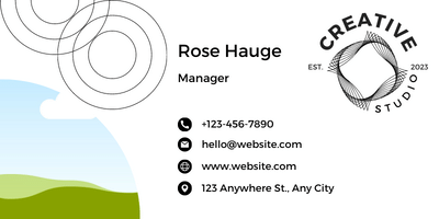 Customizable Clean Geometric Design Email Signature Template for Canva - Small Business Branding, white