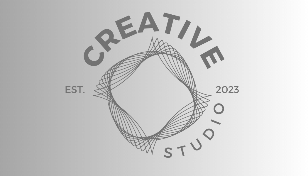 Customizable Clean Geometric Design Business Card Template for Canva - Small Business Branding, gray gradient front