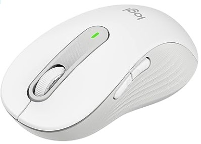 Logitech Signature M650 L Full Size Wireless Mouse - for Large Sized Hands, 2-Year Battery, Silent Clicks, Customizable Side Buttons, Bluetooth, for PC/Mac/Multi-Device/Chromebook - Off White
