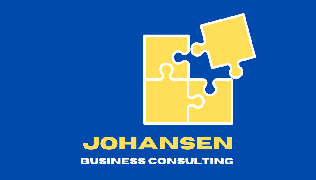 Customizable Bold Puzzle Design Business Card Template for Canva - Small Business Branding, blue front