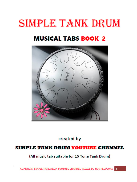 Simple Tank Drum Musical Tabs Book 1 (Steel Tongue Drum) - Payhip