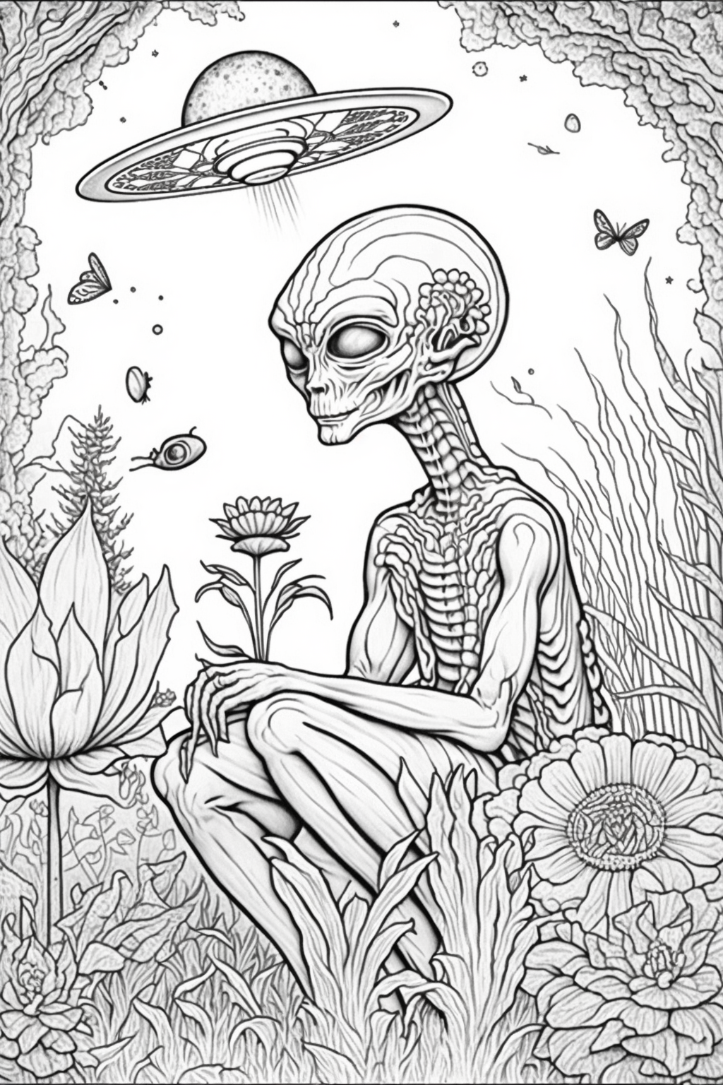 30 Trippy Psychedelic Coloring Pages For Adults
