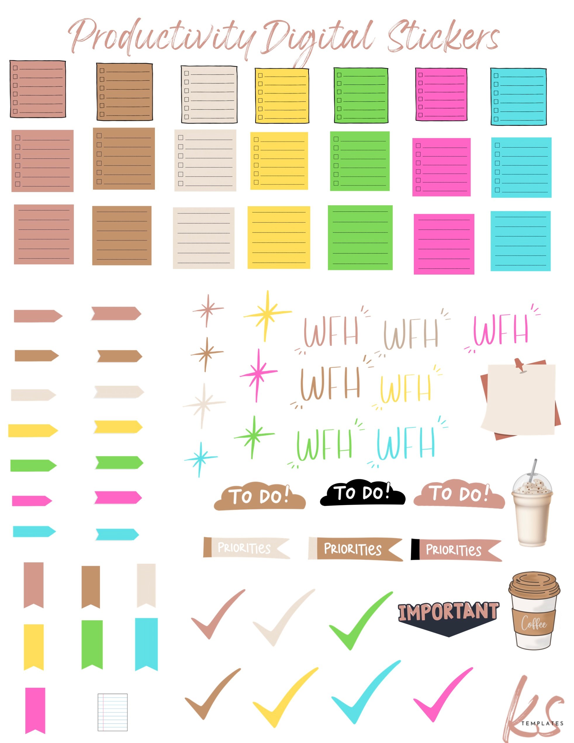 Sticker Sheet Kansas KS Templates - Stickers