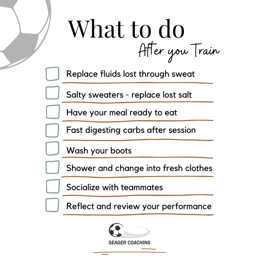 What to do after you Train for Footballers