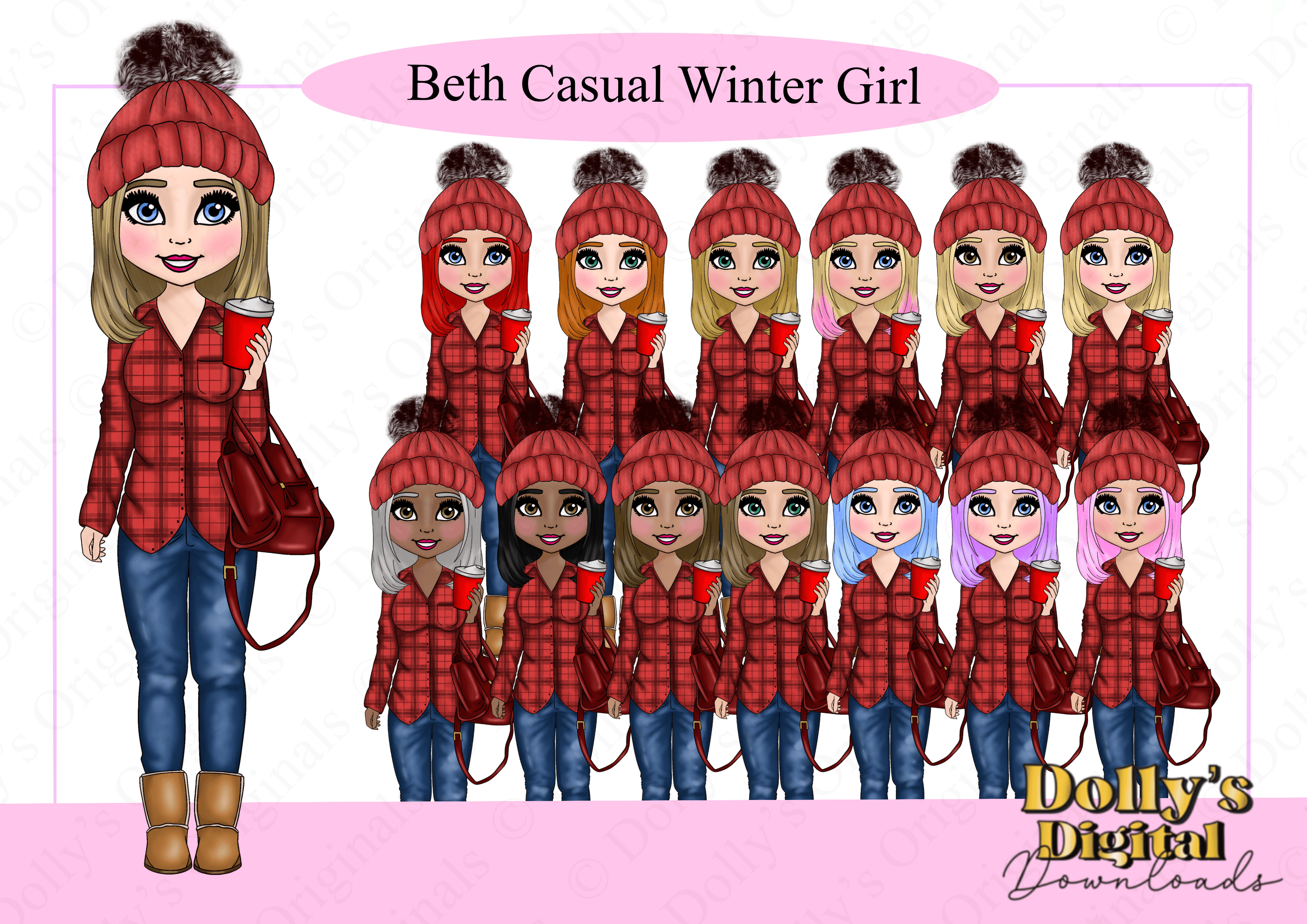 Beth Casual Winter Doll Bundle - Payhip