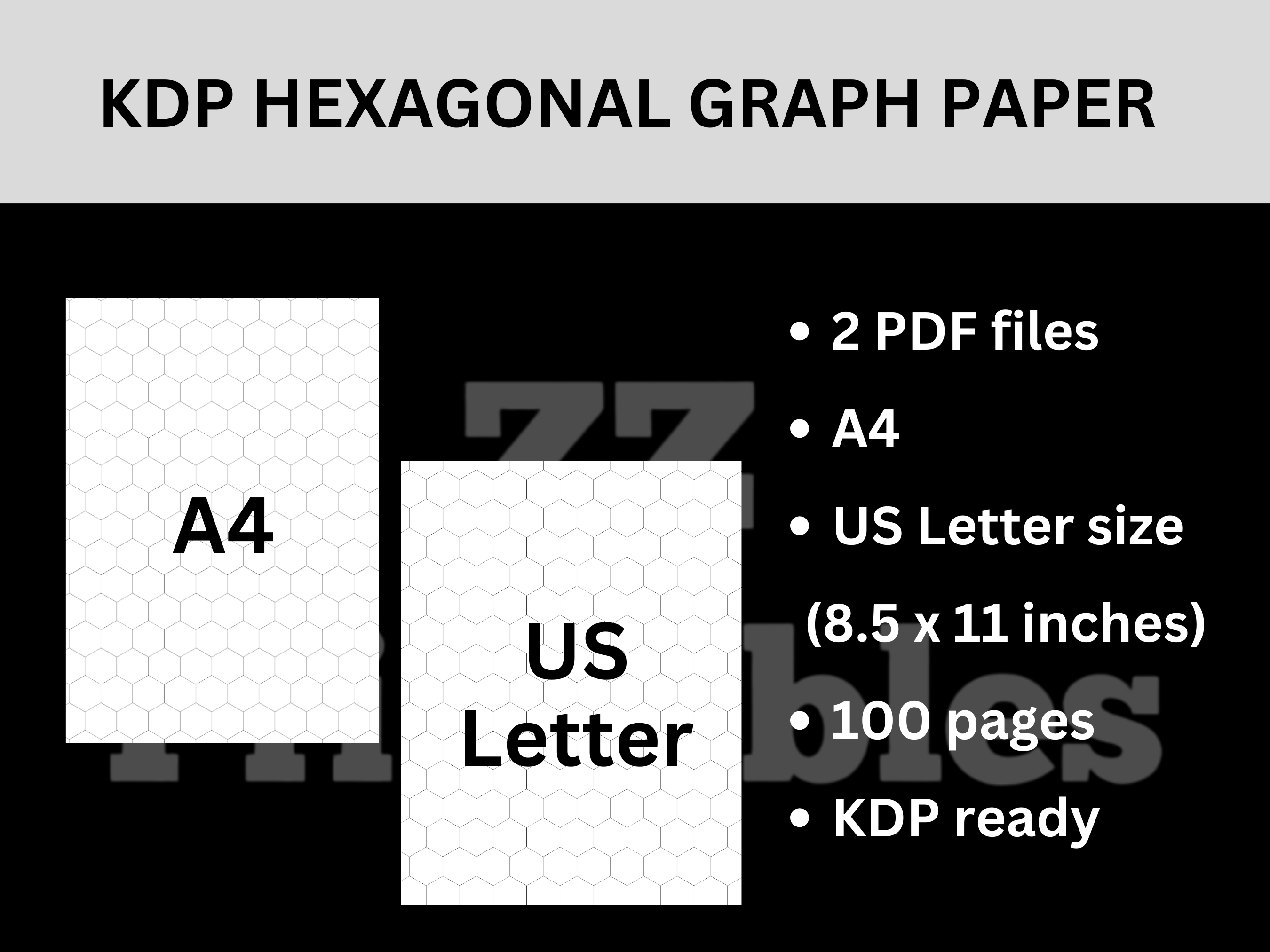 Kdp 0 5 inch hexagonal grid hex graph honeycomb organic chemistry