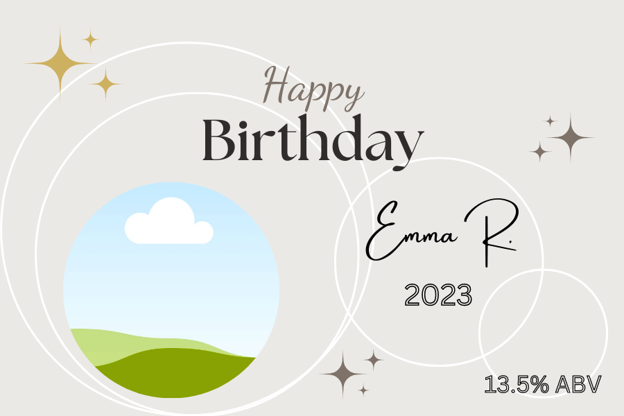 Light Grey Photo Frame Sticker Label 3"x2" | Customizable Canva Template | Digital. Design