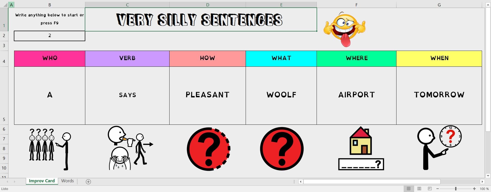 Random Hello Sentences Very Silly Sentences Random Prompts. - Payhip