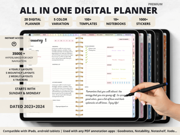 2024 All-in-One Digital Planner