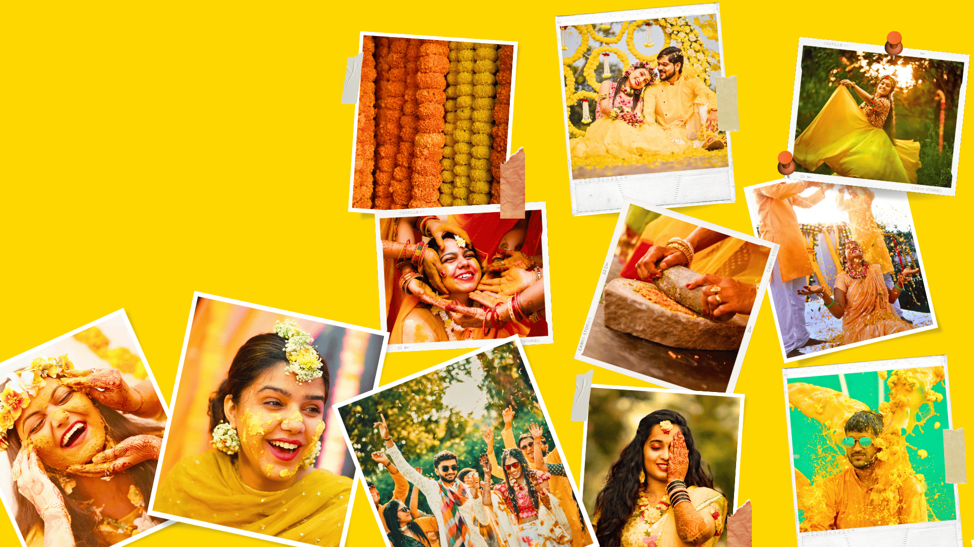 Haldi Ceremony Celebration Pithi Tel Baan Gaye Holud Ubtan Mandha Manjha Electronic Invite Invitation Card Marrie Pauza