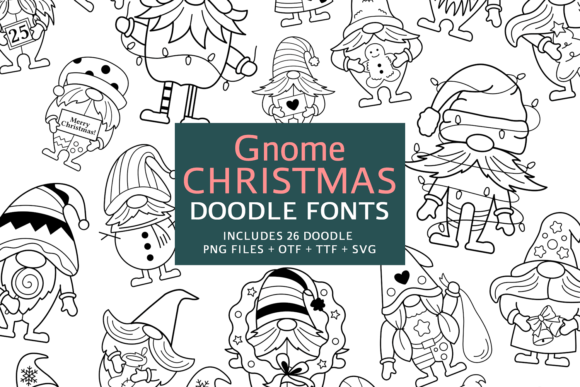 gnomes christmas font