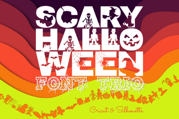 3 halloween font set